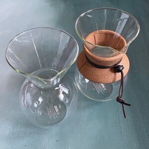 Bodum Mubod Replacement Glass Coffee Carafe with Cork Collar + Extra Carafe
